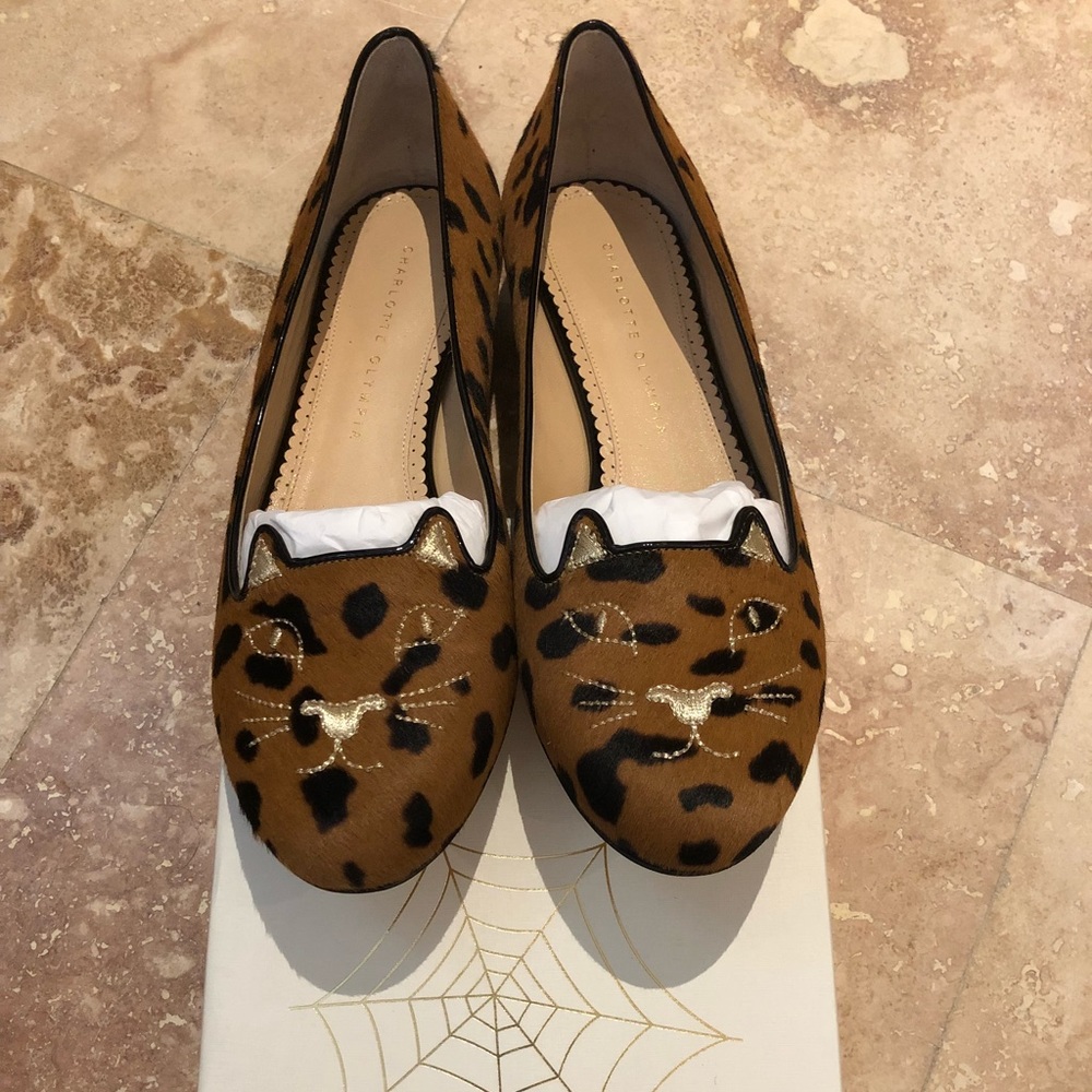 Charlotte Olympia Kitty Flats NEW IN BOX